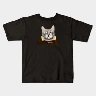 Vintage Valentine love Kitty Cat Art Kids T-Shirt